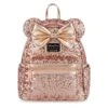 Disney Minnie Mouse Sequin Loungefly Mini Backpack – Rose Gold 2 Disney Minnie Mouse Sequin Loungefly Mini Backpack – Rose Gold -Disney 2014105715686