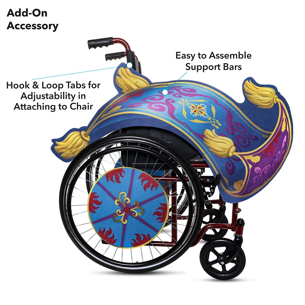 Disney Jasmine Magic Carpet Wheelchair Wrap – Aladdin 6 Disney Jasmine Magic Carpet Wheelchair Wrap – Aladdin - Image 4