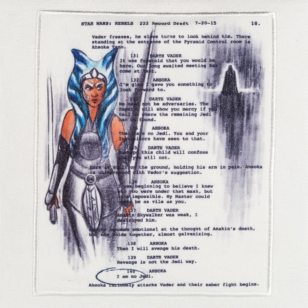 Disney Ahsoka Tano Canvas Tote By Ashley Eckstein – Star Wars: Rebels 5 Disney Ahsoka Tano Canvas Tote By Ashley Eckstein – Star Wars: Rebels - Image 3