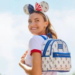 Disney Mickey Mouse Americana Loungefly Mini Backpack 13 Disney Mickey Mouse Americana Loungefly Mini Backpack -Disney 4203105710190 5