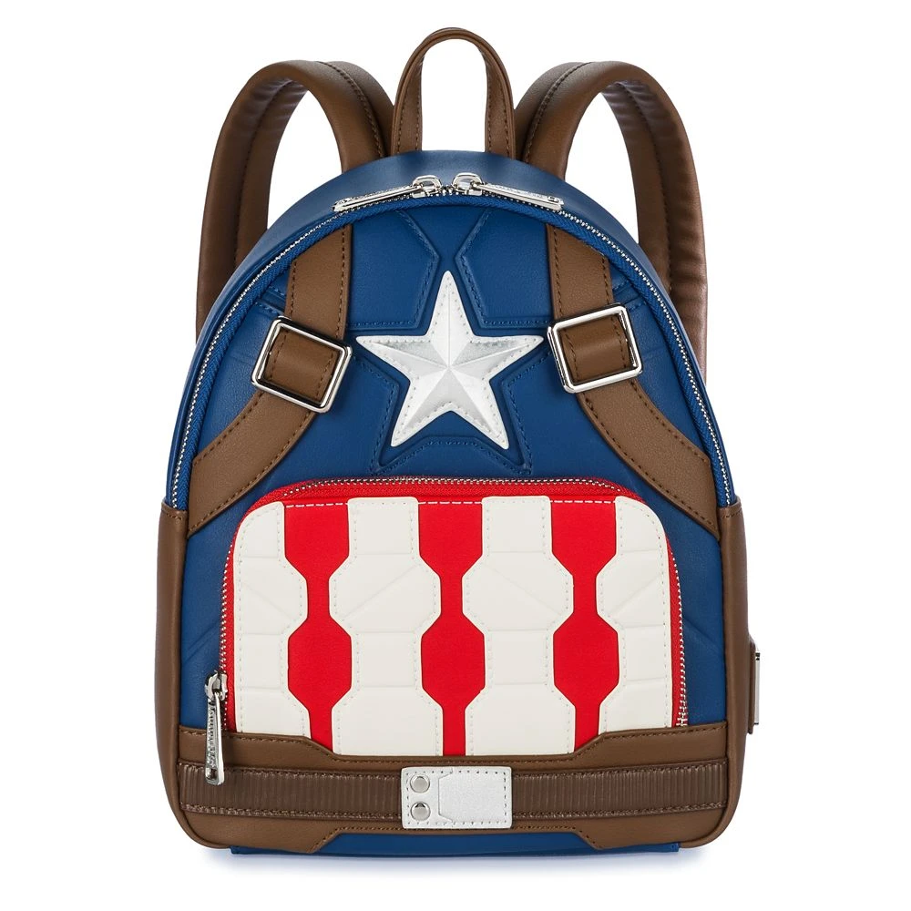 Disney Captain America Loungefly Mini Backpack 3 Disney Captain America Loungefly Mini Backpack