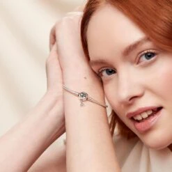 Fantasyland Castle Shooting Star Snake Chain Bracelet By Pandora – Disney Parks -Disney 4300107850210 1