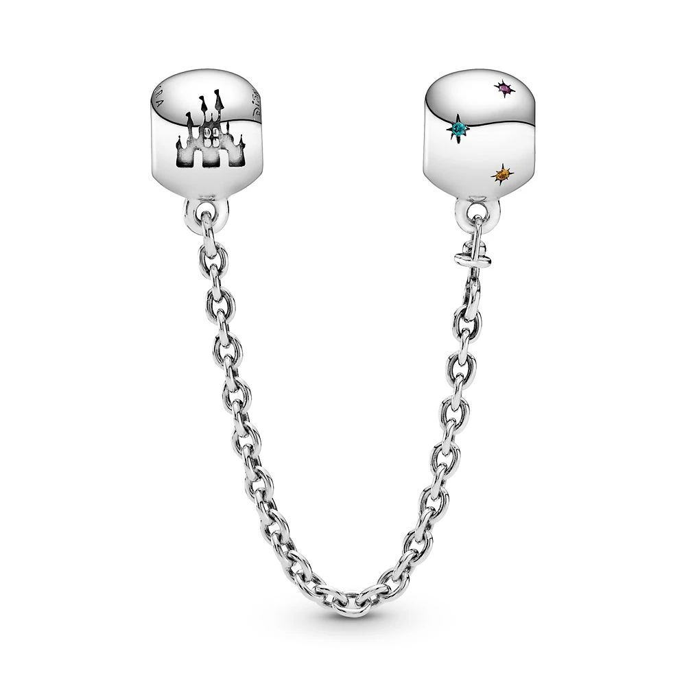 Fantasyland Castle Safety Chain Charm By Pandora – Disney Parks 5 Fantasyland Castle Safety Chain Charm By Pandora – Disney Parks - Image 3