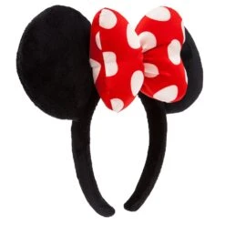 Disney Minnie Mouse Polka Dot Bow Ear Headband For Adults -Disney 4501055210104 1