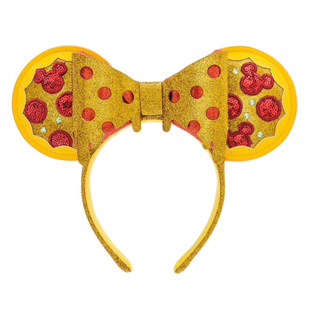 Minnie Mouse Pizza Ear Headband For Adults – Disney Eats 3 Minnie Mouse Pizza Ear Headband For Adults – Disney Eats