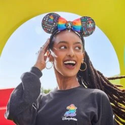 Mickey Mouse ''Love'' Ear Headband For Adults – Disney Pride Collection -Disney 4503059550139 1