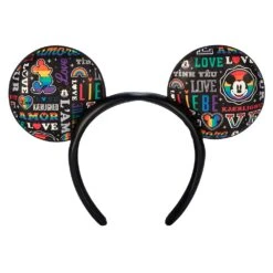 Mickey Mouse ''Love'' Ear Headband For Adults – Disney Pride Collection -Disney 4503059550139 3