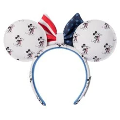 Disney Mickey And Minnie Mouse Americana Loungefly Ear Headband For Adults 10 Disney Mickey And Minnie Mouse Americana Loungefly Ear Headband For Adults -Disney 4503105710129 2