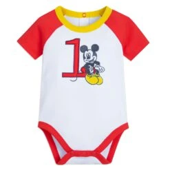 Disney Mickey Mouse 1st Birthday Bodysuit Set For Baby 11 Disney Mickey Mouse 1st Birthday Bodysuit Set For Baby -Disney 5000057340162 3