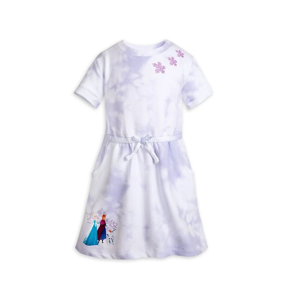 Disney Frozen Tie-Dye Dress For Girls 3 Disney Frozen Tie-Dye Dress For Girls