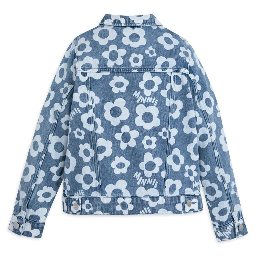 Disney Minnie Mouse Floral Denim Jacket For Girls 5 Disney Minnie Mouse Floral Denim Jacket For Girls - Image 3