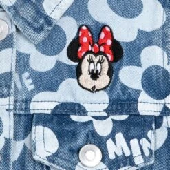 Disney Minnie Mouse Floral Denim Jacket For Girls 13 Disney Minnie Mouse Floral Denim Jacket For Girls -Disney 5004106880229 3