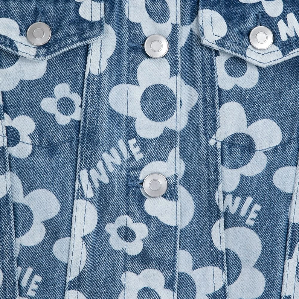 Disney Minnie Mouse Floral Denim Jacket For Girls 8 Disney Minnie Mouse Floral Denim Jacket For Girls - Image 6