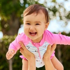 Disney Minnie Mouse Rash Guard Swimsuit For Baby -Disney 5006046950317 1