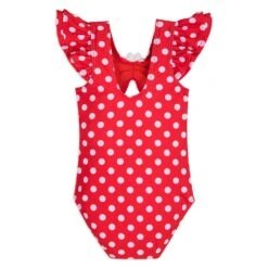 Disney Minnie Mouse Red Polka Dot Swimsuit For Girls 9 Disney Minnie Mouse Red Polka Dot Swimsuit For Girls -Disney 5006059190189 2