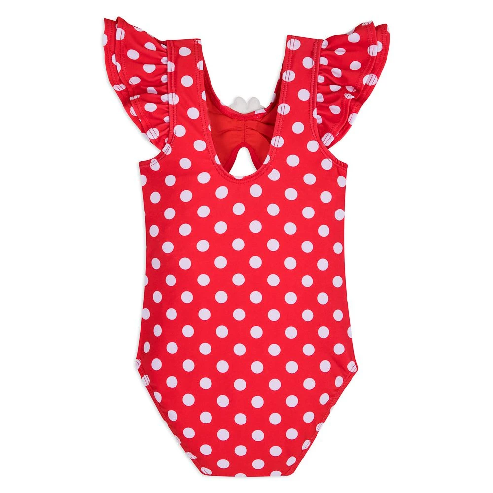 Disney Minnie Mouse Red Polka Dot Swimsuit For Girls 5 Disney Minnie Mouse Red Polka Dot Swimsuit For Girls - Image 3