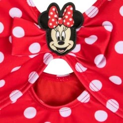 Disney Minnie Mouse Red Polka Dot Swimsuit For Girls 10 Disney Minnie Mouse Red Polka Dot Swimsuit For Girls -Disney 5006059190189 3