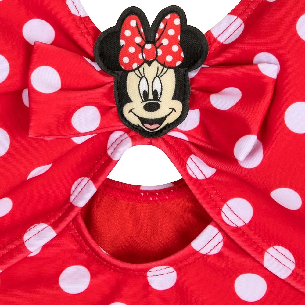 Disney Minnie Mouse Red Polka Dot Swimsuit For Girls 6 Disney Minnie Mouse Red Polka Dot Swimsuit For Girls - Image 4