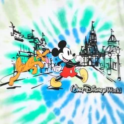 Mickey Mouse And Pluto Tie-Dye T-Shirt For Kids – Walt Disney World -Disney 5007048020350 2