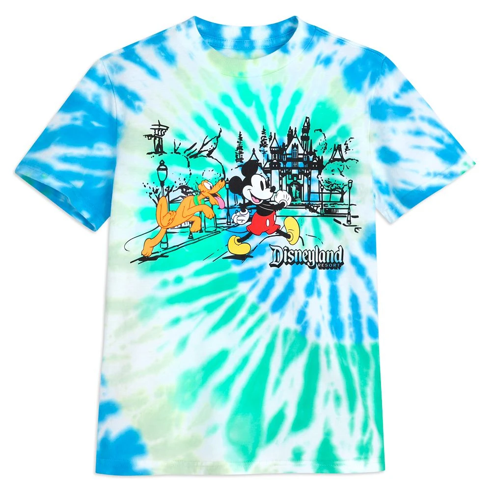 Mickey Mouse And Pluto Tie-Dye T-Shirt For Kids – Disneyland 3 Mickey Mouse And Pluto Tie-Dye T-Shirt For Kids – Disneyland
