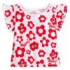 Disney Minnie Mouse Floral T-Shirt For Girls – Sensory Friendly -Disney 5007106030224