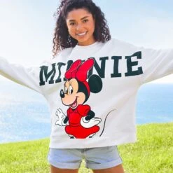 Disney Minnie Mouse Back To Front Pullover Sweatshirt For Women -Disney 5102106030189 1