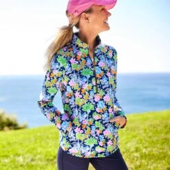 Mickey And Minnie Mouse Zip Pullover For Women By Lilly Pulitzer – Disney Parks 17 Mickey And Minnie Mouse Zip Pullover For Women By Lilly Pulitzer – Disney Parks -Disney 5106107140121 6