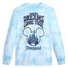 Mickey Mouse Icon And Sleeping Beauty Castle Long Sleeve Tie-Dye T-Shirt For Adults – Disneyland