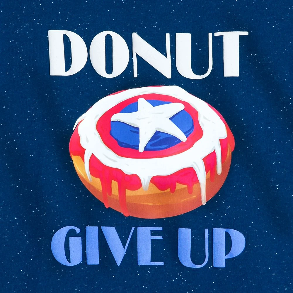 Disney Captain America Donut T-Shirt For Adults 5 Disney Captain America Donut T-Shirt For Adults - Image 3