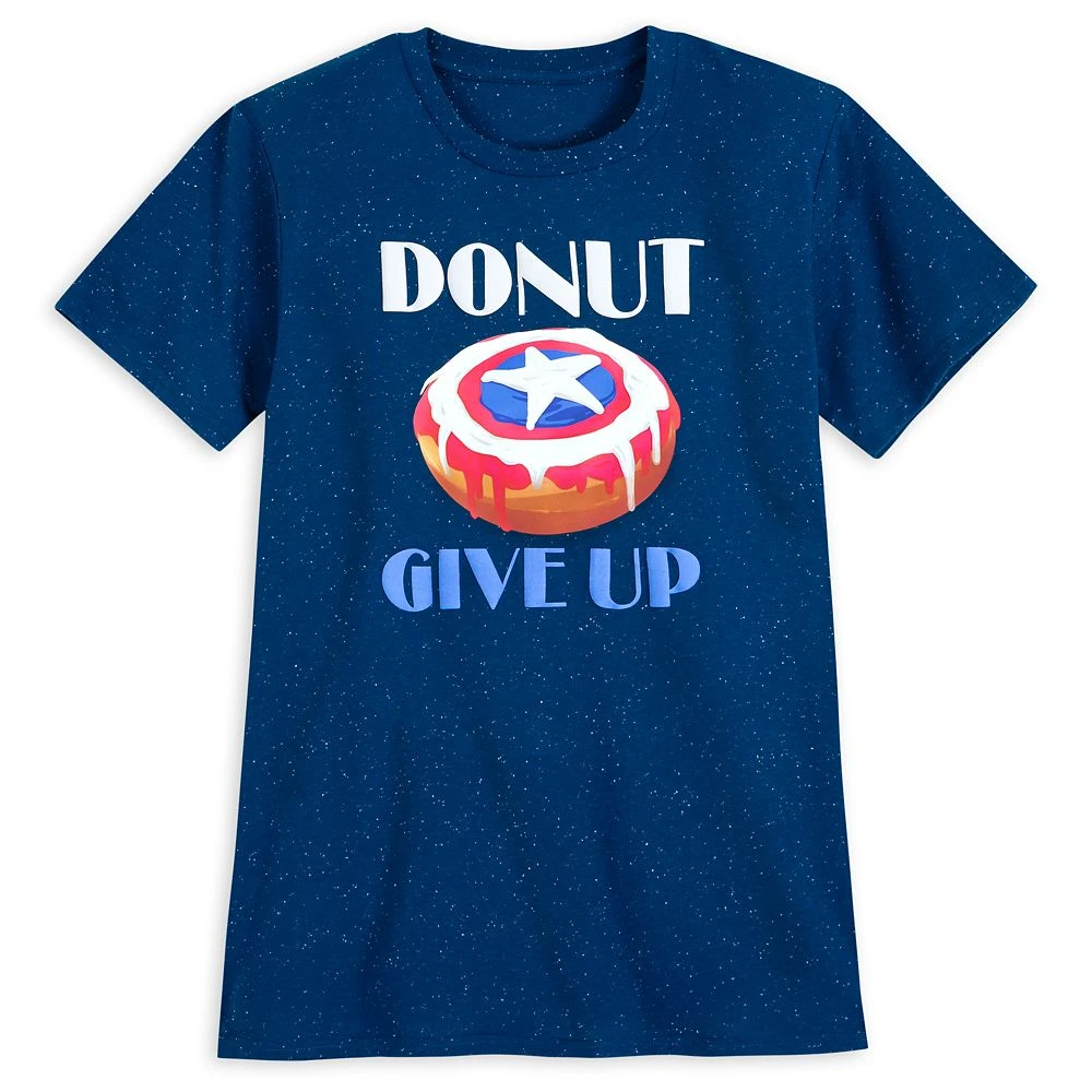 Disney Captain America Donut T-Shirt For Adults 3 Disney Captain America Donut T-Shirt For Adults