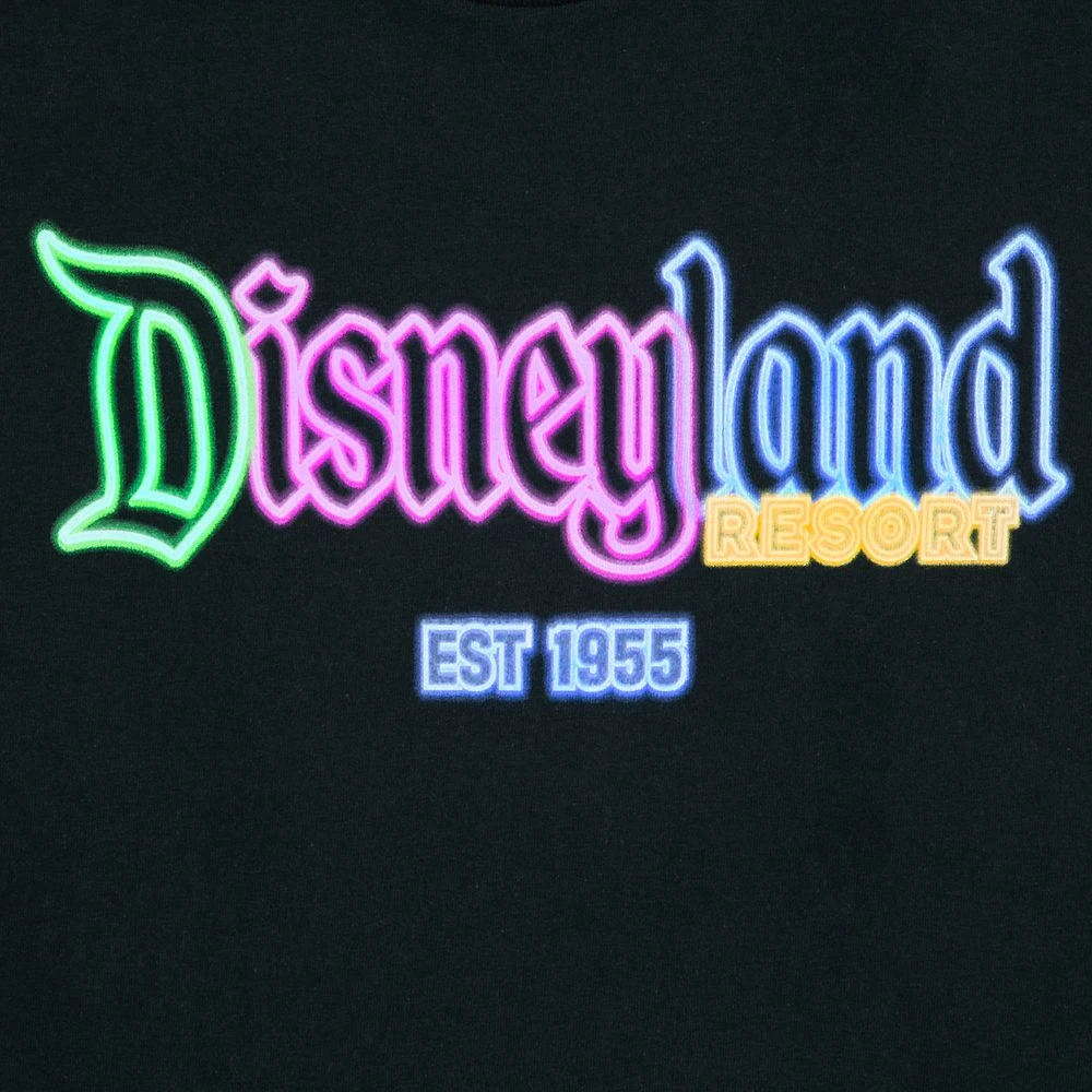 Disneyland Glow-in-the-Dark Neon Logo T-Shirt For Adults 5 Disneyland Glow-in-the-Dark Neon Logo T-Shirt For Adults - Image 3