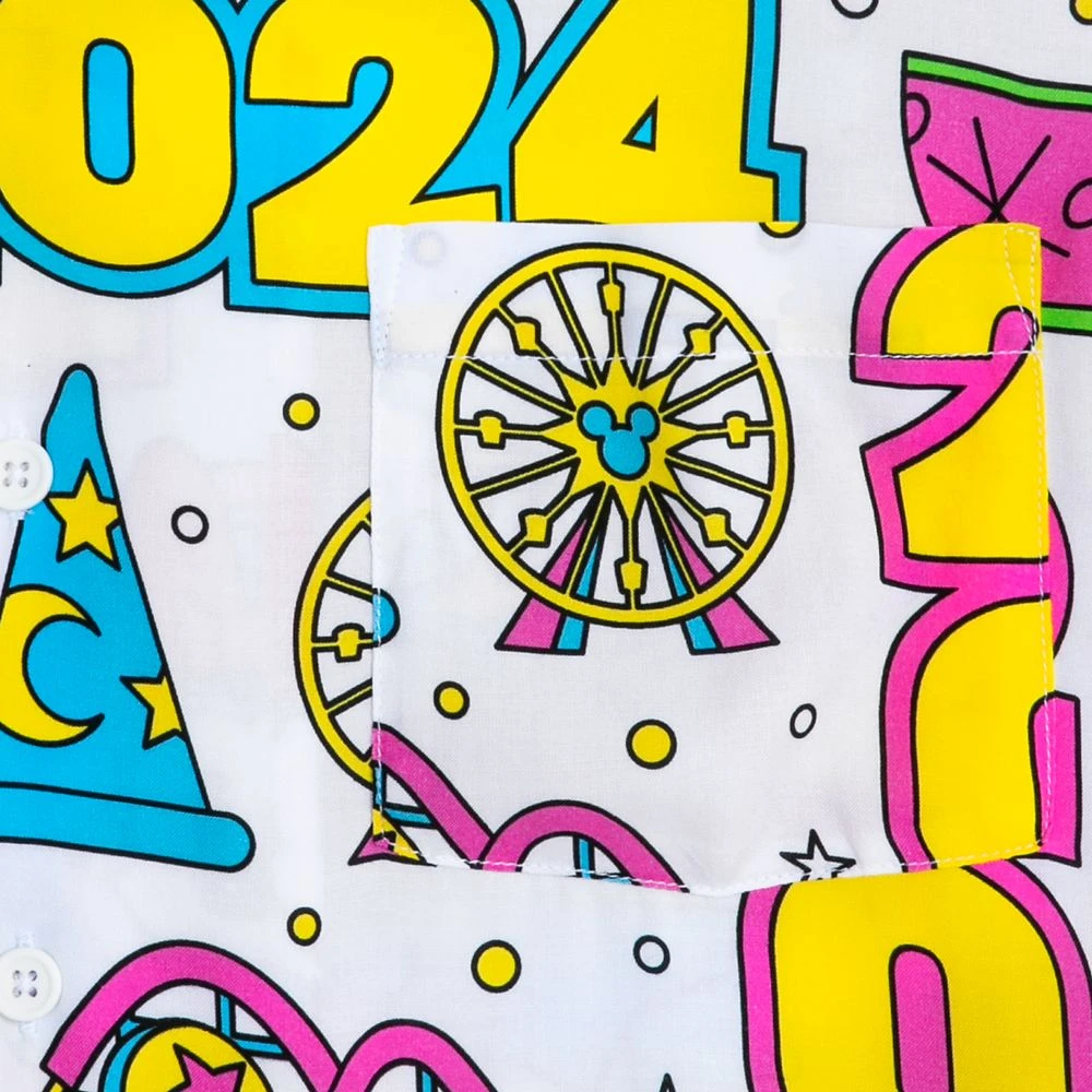 Mickey And Minnie Mouse Woven Shirt For Adults – Disneyland 2024 5 Mickey And Minnie Mouse Woven Shirt For Adults – Disneyland 2024 - Image 3