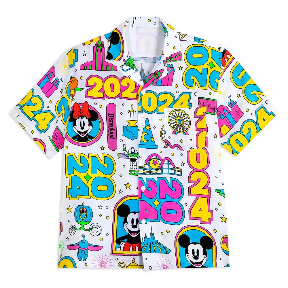 Mickey And Minnie Mouse Woven Shirt For Adults – Disneyland 2024 3 Mickey And Minnie Mouse Woven Shirt For Adults – Disneyland 2024