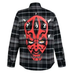 Disney Darth Maul Flannel Shirt For Adults By Cakeworthy – Star Wars: Episode 1 – The Phantom Menace