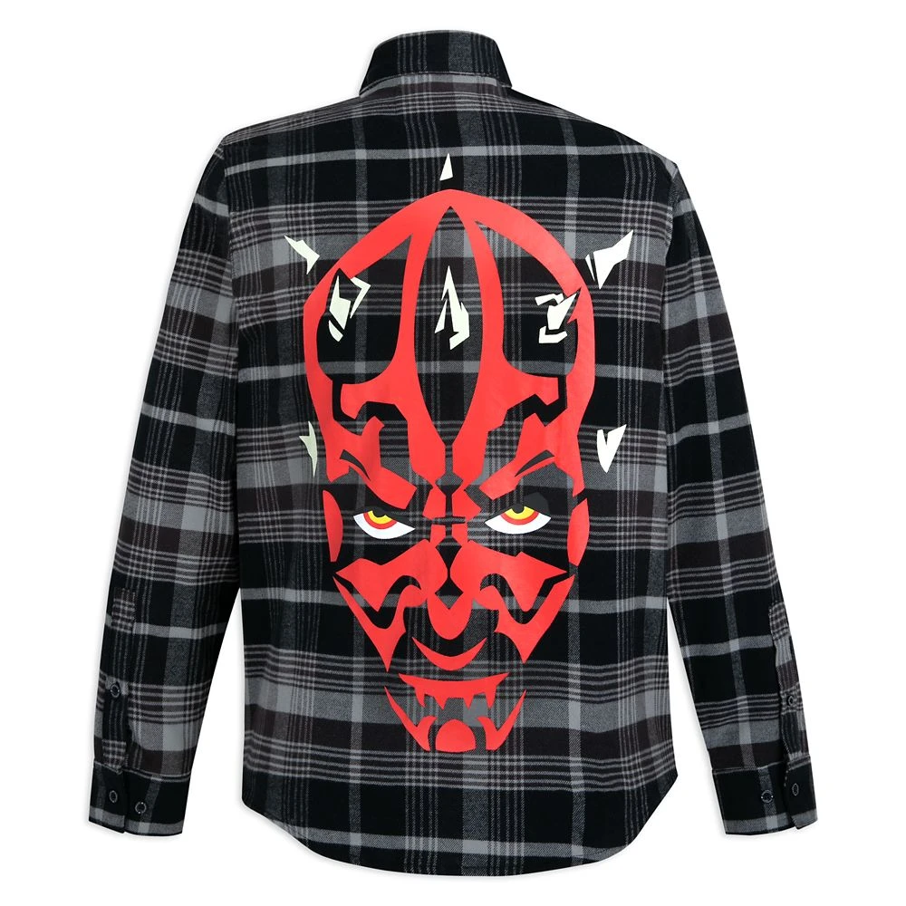 Disney Darth Maul Flannel Shirt For Adults By Cakeworthy – Star Wars: Episode 1 – The Phantom Menace 3 Disney Darth Maul Flannel Shirt For Adults By Cakeworthy – Star Wars: Episode 1 – The Phantom Menace