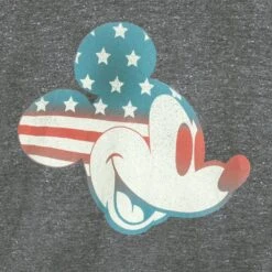 Disney Mickey Mouse Americana Flag T-Shirt For Adults -Disney 6720107063644 2
