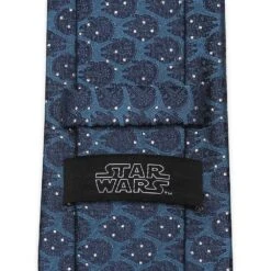 Disney Millennium Falcon Dot Blue Silk Tie For Adults – Star Wars -Disney 6730059363447 3