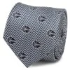 Disney Millennium Falcon Herringbone Blue Silk Tie For Adults – Star Wars -Disney 6730059363452
