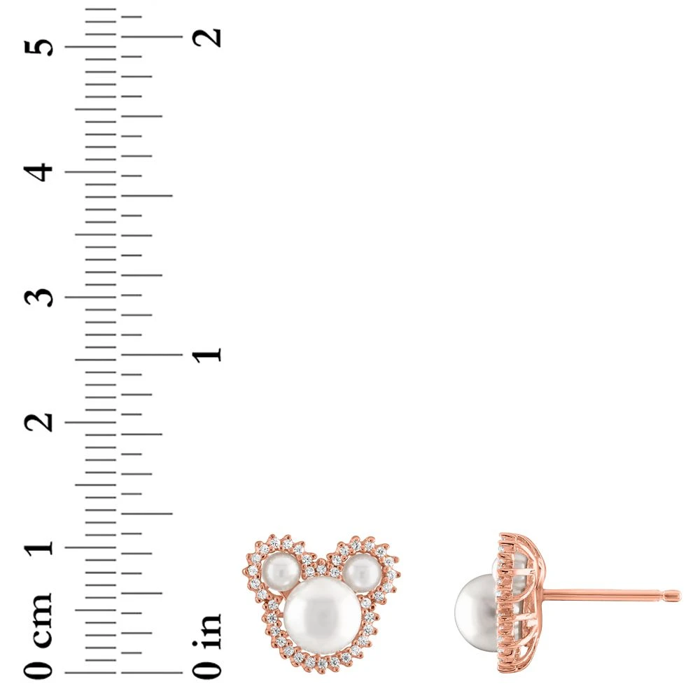 Disney Mickey Mouse Icon Pearl Earrings By Rebecca Hook – Rose Gold 5 Disney Mickey Mouse Icon Pearl Earrings By Rebecca Hook – Rose Gold - Image 3