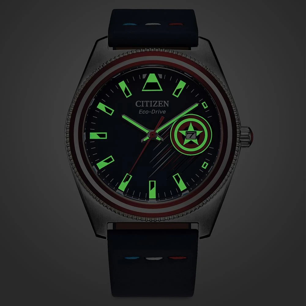 Disney Captain America Eco-Drive Watch For Adults By Citizen – Blue 4 Disney Captain America Eco-Drive Watch For Adults By Citizen – Blue - Image 2