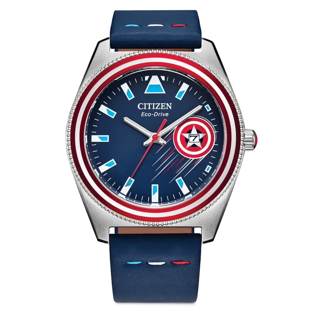 Disney Captain America Eco-Drive Watch For Adults By Citizen – Blue 3 Disney Captain America Eco-Drive Watch For Adults By Citizen – Blue