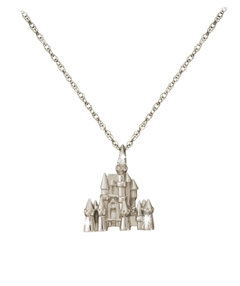 Disney Castle Necklace – 18 Karat Gold And Diamond 5 Disney Castle Necklace – 18 Karat Gold And Diamond - Image 3
