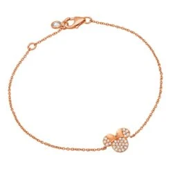 Disney Minnie Mouse Icon Bracelet By CRISLU – Rose Gold