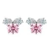 Disney Minnie Mouse Earrings For Kids By CRISLU – Pink -Disney 7401057015637