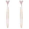 Disney Mickey Mouse Large Hoop Earrings By CRISLU -Disney 7401057015763
