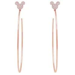 Disney Mickey Mouse Large Hoop Earrings By CRISLU