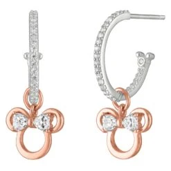Disney Minnie Mouse Icon Hoop Earrings By Rebecca Hook -Disney 7401057285568 1