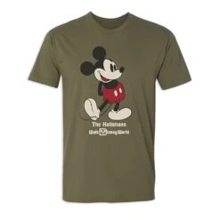 Adults' Walt Disney World Standing Mickey Mouse T-Shirt – Customized -Disney 7405055825926 7