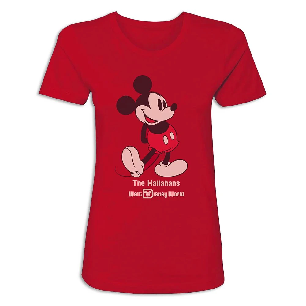 Women's Walt Disney World Standing Mickey Mouse T-Shirt – Customized 7 Women's Walt Disney World Standing Mickey Mouse T-Shirt – Customized - Image 5