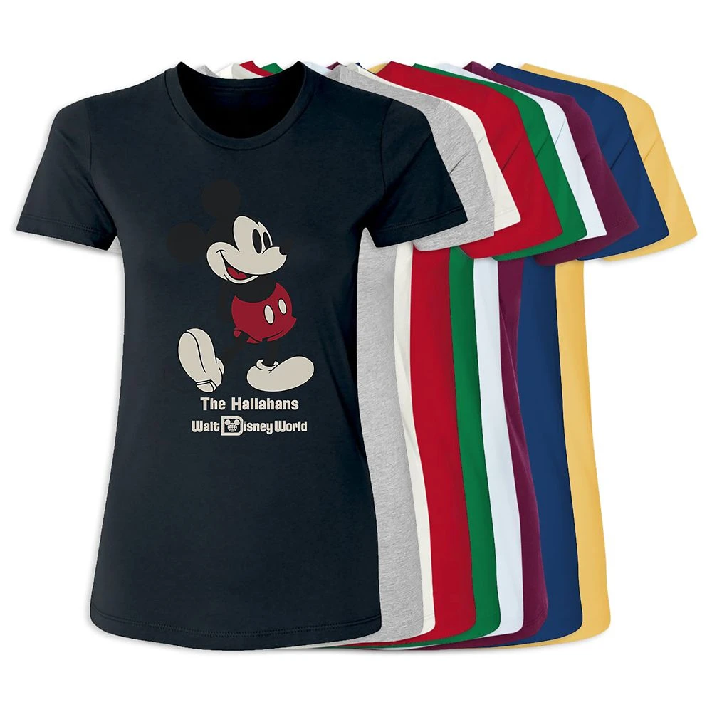 Women's Walt Disney World Standing Mickey Mouse T-Shirt – Customized 3 Women's Walt Disney World Standing Mickey Mouse T-Shirt – Customized